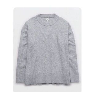 Aerie unREAL Sweater Gray Size Small